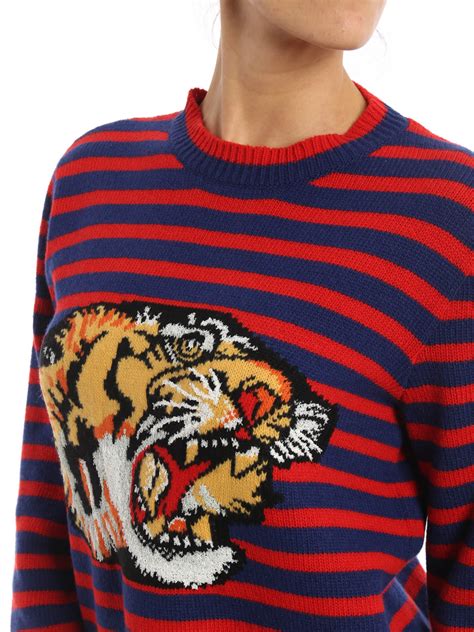 gucci tiger sweater women's|gucci lamb print sweater.